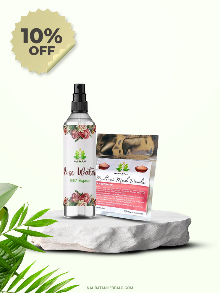 Organic Glow Bundle: Rose Water & Multani Mud