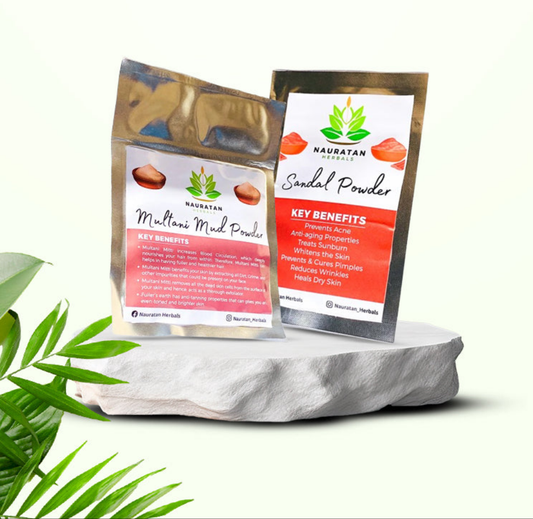 Deep Cleansing & Glow Bundle: Sandalwood Powder & Multani Mud for Radiant Skin