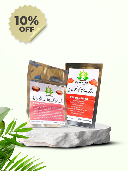 Deep Cleansing & Glow Bundle: Sandalwood Powder & Multani Mud for Radiant Skin