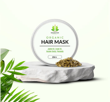Nauratan Organic Hair Mask | Protects & Preserves Hairs | Prevents Damage | Enhances Shine | For Color-Treated Hairs | 250g
